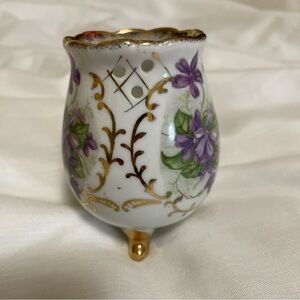Ardalt Linvile China Hand Painted Floral Gold-Trimmed Vase